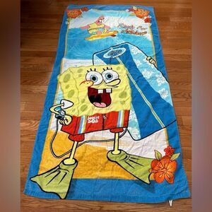 Y2K SpongeBob and Patrick Beach Towel